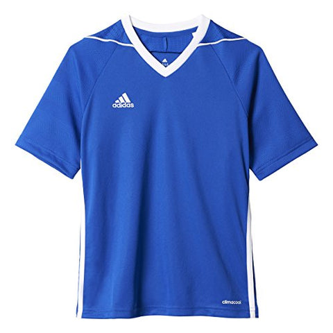 adidas Youth Tiro 17 Soccer Jersey S Bold Blue-White (Small)