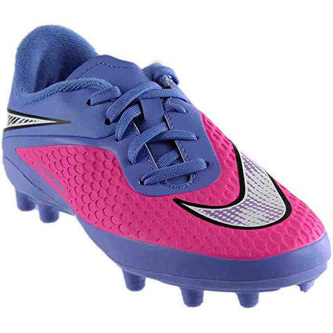 Nike Jr. Hypervenom Phelon FG Kids 6y M Pink Pow/Chrome/Polar/Black