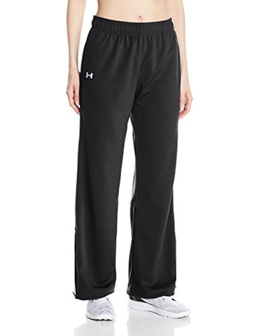 Under Armour Women's Campus Knit Pant, Black (001)/White, Medium