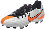 Nike Boy's Jr T90 Shoot Iv Fg Sports Shoes - Weiß - Schwarz - Orange Synthetic 1,5 Y