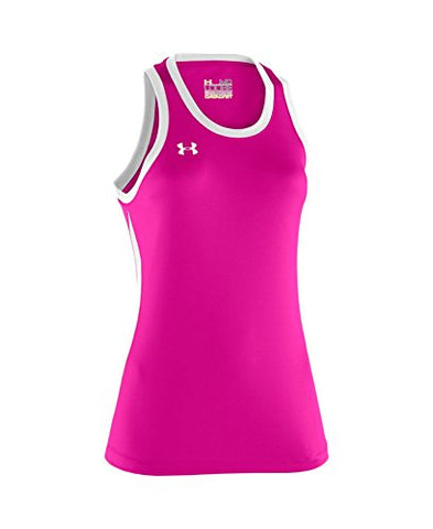 Under Armour Women's UA Recruit Sleeveless T-Shirt Small Tropic Pink