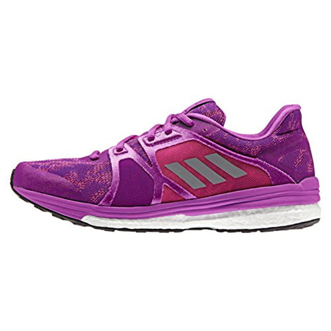 adidas Supernova Sequence 9 Womens Running Shoe 5.5 Purple/Silver Metallic/Shock Pink