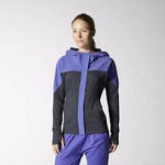 Adidas Powerluxe Cover Up US Women's Medium (NightGrey/PowerPurple/ColoredHeather)