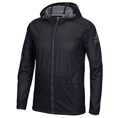 adidas Performance Men's Climastorm Jacket, Small, Solid Black