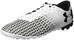 Under Armour Men's CF Force 3.0 Turf, White (100)/Black, 8