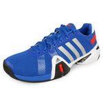 ADIDAS Men`s Barricade 8 Tennis Shoes Blue and Silver