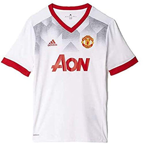 adidas MUFC Home Pre-Match Shirt Jersey Men's Small White/Red