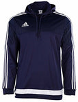 Adidas Men's Performance Tiro 15 Hooded Top-Navy Blue-XL