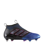 adidas Ace 17+ PureControl SG Cleat - Men's Soccer 8 Core Black/White/Blue