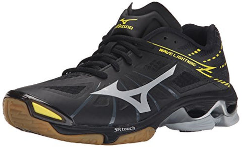 Mizuno Men's Wave Lightning Z BK-SL-M, Black/Silver, 14 D US