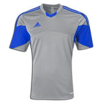 adidas Soccer Uniform Jersey: adidas Rush Tiro 13 Replica Soccer Jersey Silver/Royal M