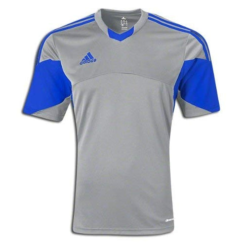 adidas Soccer Uniform Jersey: adidas Rush Tiro 13 Replica Soccer Jersey Silver/Royal M