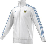 Adidas Mens Argentina 3Stripes Messi Soccer Track Top 2XL White-Clear Blue