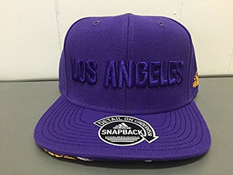 Adidas Los Angeles Lakers NBA Finals Multi Team Color Adjustable Fit Snapback Cap One Size